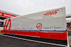 TEST BARCELLONA, Haas F1 Team truck in the paddock with Uralkali branding removed.
25.02.2022. Formula One Testing, Day Three, Barcelona, Spain. Venerdi'.
- www.xpbimages.com, EMail: requests@xpbimages.com © Copyright: Batchelor / XPB Images