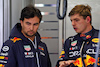 TEST BARCELLONA, (L to R): Sergio Perez (MEX) Red Bull Racing with team mate Max Verstappen (NLD) Red Bull Racing.
25.02.2022. Formula One Testing, Day Three, Barcelona, Spain. Venerdi'.
- www.xpbimages.com, EMail: requests@xpbimages.com © Copyright: Batchelor / XPB Images