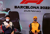 TEST BARCELLONA, (L to R): Pierre Gasly (FRA) AlphaTauri e Lando Norris (GBR) McLaren in the FIA Press Conference.
25.02.2022. Formula One Testing, Day Three, Barcelona, Spain. Venerdi'.
- www.xpbimages.com, EMail: requests@xpbimages.com © Copyright: Bearne / XPB Images