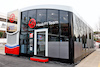 TEST BARCELLONA, Haas F1 Team motorhome in the paddock with Uralkali branding removed.
25.02.2022. Formula One Testing, Day Three, Barcelona, Spain. Venerdi'.
- www.xpbimages.com, EMail: requests@xpbimages.com © Copyright: Batchelor / XPB Images