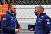 TEST BARCELLONA, (L to R): George Henson (GBR) Williams Racing Design Engineer with Dave Redding (GBR) Williams Racing Team Manager.
25.02.2022. Formula One Testing, Day Three, Barcelona, Spain. Venerdi'.
- www.xpbimages.com, EMail: requests@xpbimages.com © Copyright: Batchelor / XPB Images