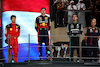 GP ABU DHABI, Charles Leclerc (FRA), Ferrari Max Verstappen (NLD), Red Bull Racing George Russell (GBR), Mercedes AMG F1 
26.11.2023. Formula 1 World Championship, Rd 23, Abu Dhabi Grand Prix, Yas Marina Circuit, Abu Dhabi, Gara Day.
- www.xpbimages.com, EMail: requests@xpbimages.com © Copyright: Charniaux / XPB Images