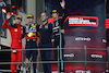 GP ABU DHABI, The podium (L to R): Charles Leclerc (MON) Ferrari, second; Max Verstappen (NLD) Red Bull Racing, vincitore; Jamie Meades (GBR) Red Bull Racing Head Of Supply Chain Operations; George Russell (GBR) Mercedes AMG F1, third.
26.11.2023. Formula 1 World Championship, Rd 23, Abu Dhabi Grand Prix, Yas Marina Circuit, Abu Dhabi, Gara Day.
 - www.xpbimages.com, EMail: requests@xpbimages.com © Copyright: Coates / XPB Images