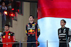 GP ABU DHABI, The podium (L to R): Charles Leclerc (MON) Ferrari, second; Max Verstappen (NLD) Red Bull Racing, vincitore; George Russell (GBR) Mercedes AMG F1, third.
26.11.2023. Formula 1 World Championship, Rd 23, Abu Dhabi Grand Prix, Yas Marina Circuit, Abu Dhabi, Gara Day.
 - www.xpbimages.com, EMail: requests@xpbimages.com © Copyright: Coates / XPB Images