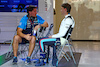 GP ABU DHABI, Logan Sargeant (USA) Williams Racing with Ben Jacobs (AUS) Williams Racing Personal Trainer.
26.11.2023. Formula 1 World Championship, Rd 23, Abu Dhabi Grand Prix, Yas Marina Circuit, Abu Dhabi, Gara Day.
 - www.xpbimages.com, EMail: requests@xpbimages.com © Copyright: Coates / XPB Images