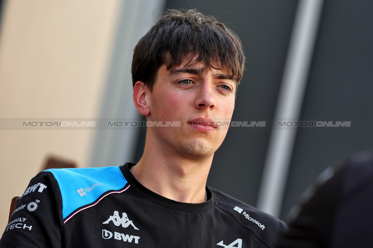 GP ABU DHABI, Olli Caldwell (GBR) Alpine Academy Driver.

23.11.2023. Formula 1 World Championship, Rd 23, Abu Dhabi Grand Prix, Yas Marina Circuit, Abu Dhabi, Preparation Day.

- www.xpbimages.com, EMail: requests@xpbimages.com © Copyright: Moy / XPB Images