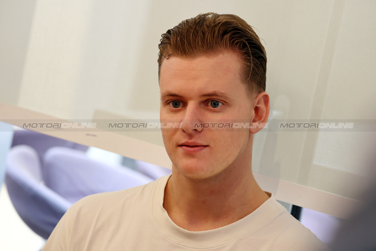 GP ABU DHABI, Mick Schumacher (GER) Mercedes AMG F1 Reserve Driver - announced as Alpine WEC driver for 2024.

23.11.2023. Formula 1 World Championship, Rd 23, Abu Dhabi Grand Prix, Yas Marina Circuit, Abu Dhabi, Preparation Day.

- www.xpbimages.com, EMail: requests@xpbimages.com © Copyright: Moy / XPB Images