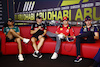 GP ABU DHABI, (L to R): Lance Stroll (CDN) Aston Martin F1 Team; Valtteri Bottas (FIN) Alfa Romeo F1 Team;l Charles Leclerc (MON) Ferrari; e Max Verstappen (NLD) Red Bull Racing, in the FIA Press Conference.
23.11.2023. Formula 1 World Championship, Rd 23, Abu Dhabi Grand Prix, Yas Marina Circuit, Abu Dhabi, Preparation Day.
- www.xpbimages.com, EMail: requests@xpbimages.com © Copyright: Batchelor / XPB Images