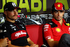 GP ABU DHABI, Charles Leclerc (MON) Ferrari e Valtteri Bottas (FIN) Alfa Romeo F1 Team in the FIA Press Conference.
23.11.2023. Formula 1 World Championship, Rd 23, Abu Dhabi Grand Prix, Yas Marina Circuit, Abu Dhabi, Preparation Day.
- www.xpbimages.com, EMail: requests@xpbimages.com © Copyright: Batchelor / XPB Images