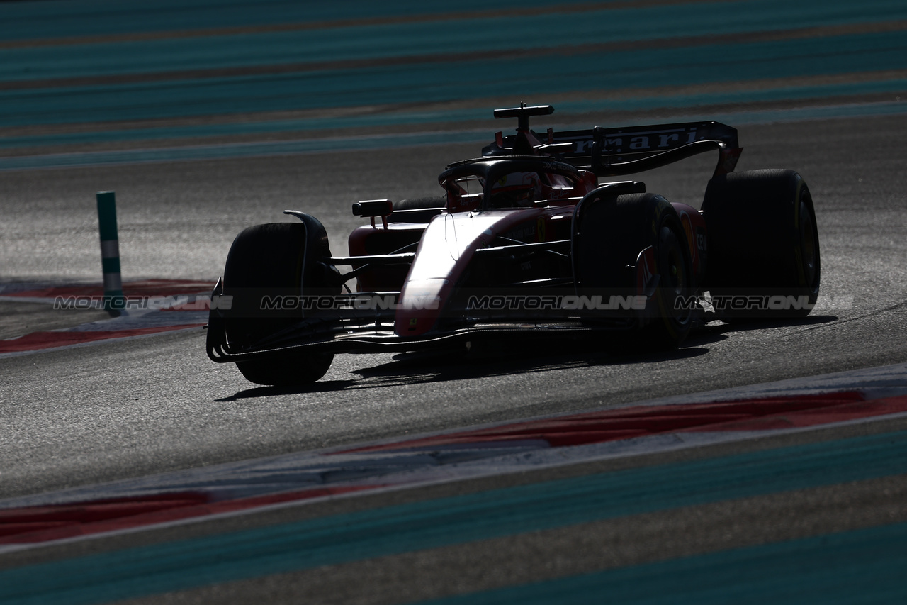 GP ABU DHABI, Charles Leclerc (MON) Ferrari SF-23.

25.11.2023. Formula 1 World Championship, Rd 23, Abu Dhabi Grand Prix, Yas Marina Circuit, Abu Dhabi, Qualifiche Day.

- www.xpbimages.com, EMail: requests@xpbimages.com © Copyright: Moy / XPB Images
