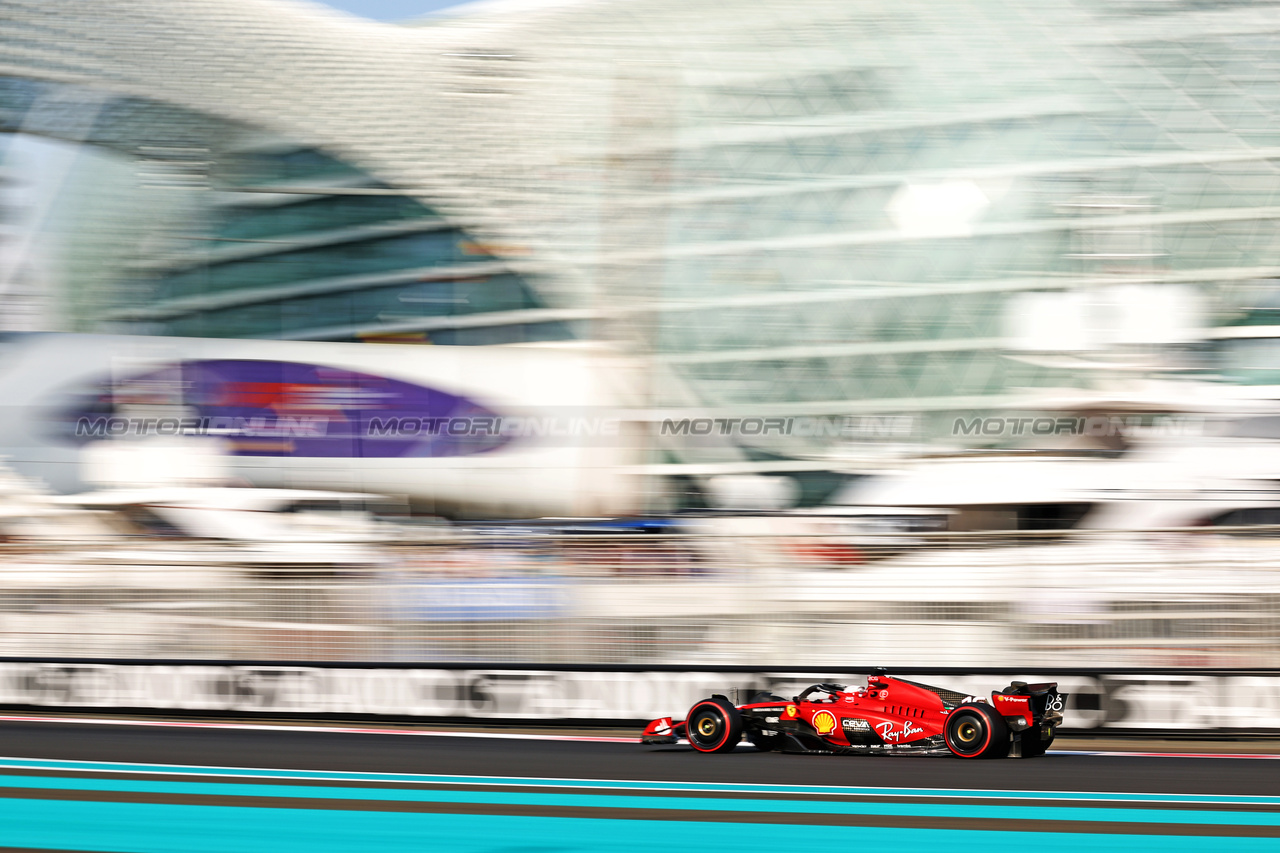 GP ABU DHABI, Charles Leclerc (MON) Ferrari SF-23.

25.11.2023. Formula 1 World Championship, Rd 23, Abu Dhabi Grand Prix, Yas Marina Circuit, Abu Dhabi, Qualifiche Day.

- www.xpbimages.com, EMail: requests@xpbimages.com © Copyright: Moy / XPB Images