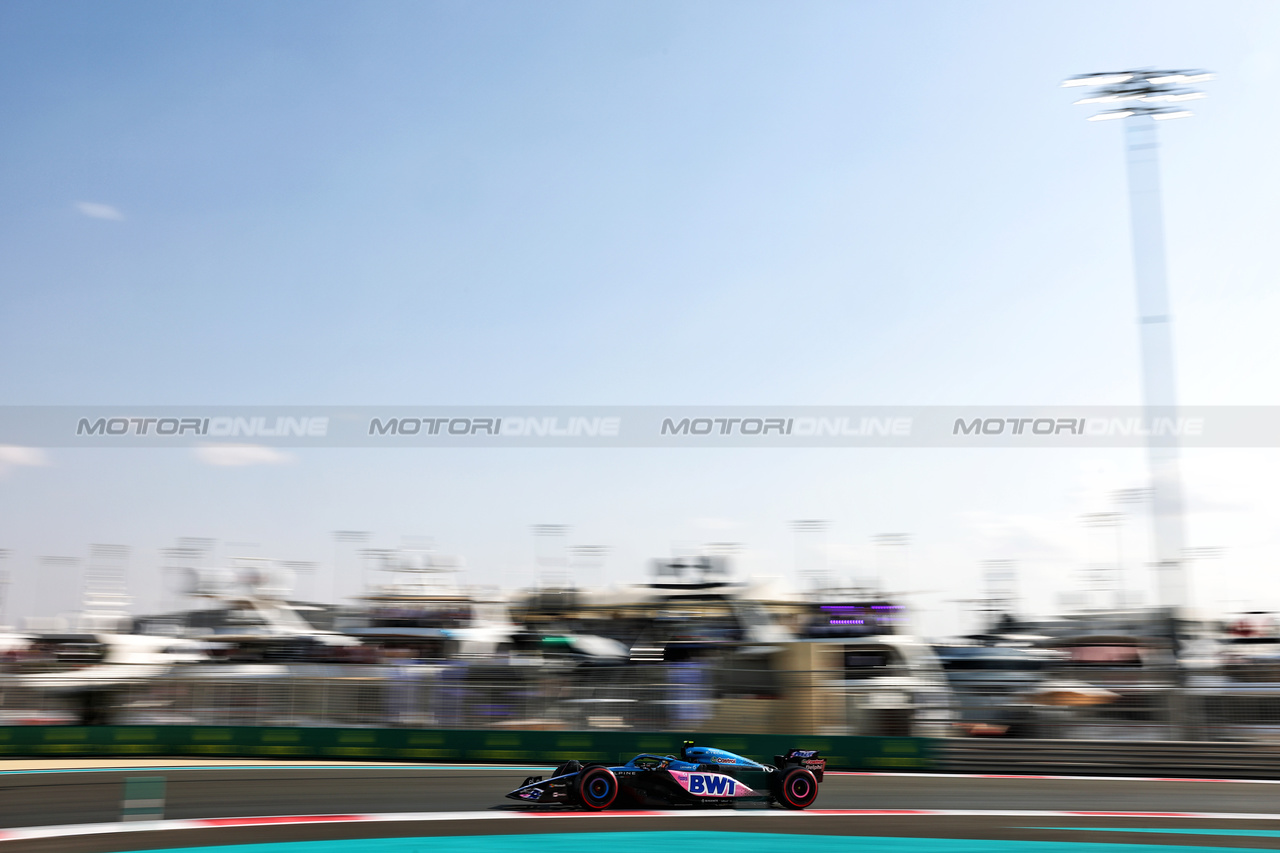GP ABU DHABI, Pierre Gasly (FRA) Alpine F1 Team A523.

25.11.2023. Formula 1 World Championship, Rd 23, Abu Dhabi Grand Prix, Yas Marina Circuit, Abu Dhabi, Qualifiche Day.

 - www.xpbimages.com, EMail: requests@xpbimages.com © Copyright: Coates / XPB Images