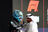 GP ABU DHABI, (L to R): George Russell (GBR) Mercedes AMG F1 with Mohammed Bin Sulayem (UAE) FIA President in qualifying parc ferme.
25.11.2023. Formula 1 World Championship, Rd 23, Abu Dhabi Grand Prix, Yas Marina Circuit, Abu Dhabi, Qualifiche Day.
- www.xpbimages.com, EMail: requests@xpbimages.com © Copyright: Charniaux / XPB Images