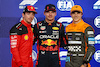 GP ABU DHABI, Qualifiche top three in parc ferme (L to R): Charles Leclerc (MON) Ferrari, second; Max Verstappen (NLD) Red Bull Racing, pole position; Oscar Piastri (AUS) McLaren, third.
25.11.2023. Formula 1 World Championship, Rd 23, Abu Dhabi Grand Prix, Yas Marina Circuit, Abu Dhabi, Qualifiche Day.
- www.xpbimages.com, EMail: requests@xpbimages.com © Copyright: Batchelor / XPB Images