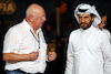 GP ABU DHABI, (L to R): Dieter Rencken (RSA) Motorsport Adviser to FIA President with Mohammed Bin Sulayem (UAE) FIA President.
25.11.2023. Formula 1 World Championship, Rd 23, Abu Dhabi Grand Prix, Yas Marina Circuit, Abu Dhabi, Qualifiche Day.
- www.xpbimages.com, EMail: requests@xpbimages.com © Copyright: Batchelor / XPB Images