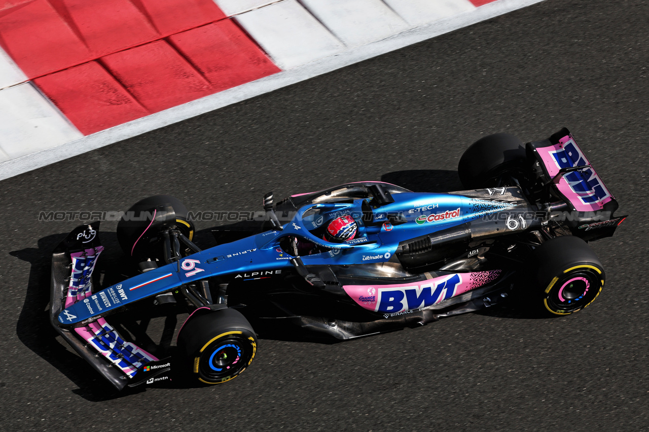 GP ABU DHABI, Jack Doohan (AUS) Alpine F1 Team A523 Reserve Driver.

24.11.2023. Formula 1 World Championship, Rd 23, Abu Dhabi Grand Prix, Yas Marina Circuit, Abu Dhabi, Practice Day.

- www.xpbimages.com, EMail: requests@xpbimages.com © Copyright: Moy / XPB Images