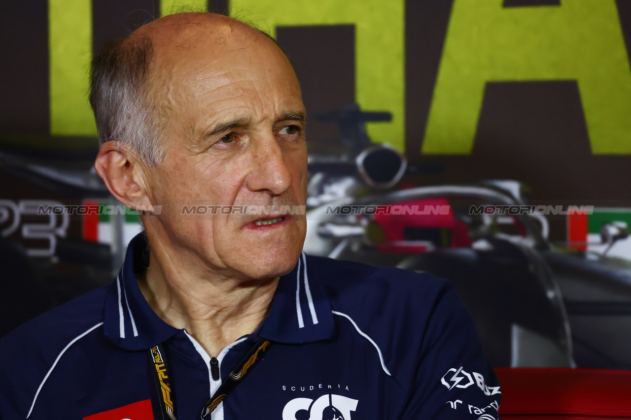 GP ABU DHABI, Franz Tost (AUT) AlphaTauri Team Principal in the FIA Press Conference.

24.11.2023. Formula 1 World Championship, Rd 23, Abu Dhabi Grand Prix, Yas Marina Circuit, Abu Dhabi, Practice Day.

- www.xpbimages.com, EMail: requests@xpbimages.com © Copyright: Batchelor / XPB Images