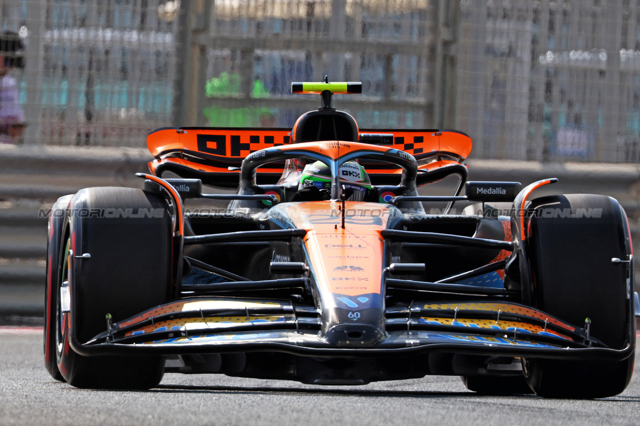 GP ABU DHABI, Pato O'Ward (MEX) McLaren MCL60 Test Driver.

24.11.2023. Formula 1 World Championship, Rd 23, Abu Dhabi Grand Prix, Yas Marina Circuit, Abu Dhabi, Practice Day.

 - www.xpbimages.com, EMail: requests@xpbimages.com © Copyright: Coates / XPB Images