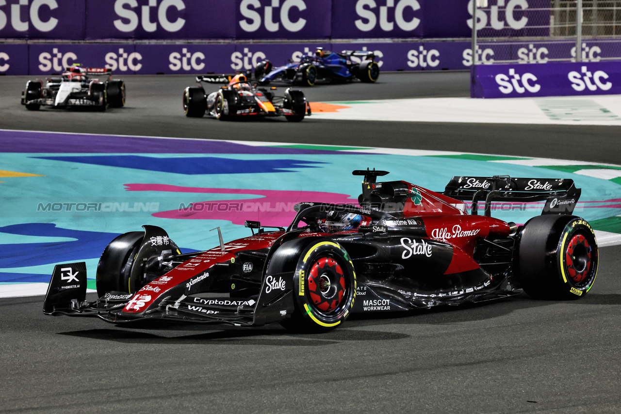 GP ARABIA SAUDITA, Valtteri Bottas (FIN) Alfa Romeo F1 Team C43.

19.03.2023. Formula 1 World Championship, Rd 2, Saudi Arabian Grand Prix, Jeddah, Saudi Arabia, Gara Day.

- www.xpbimages.com, EMail: requests@xpbimages.com © Copyright: Bearne / XPB Images