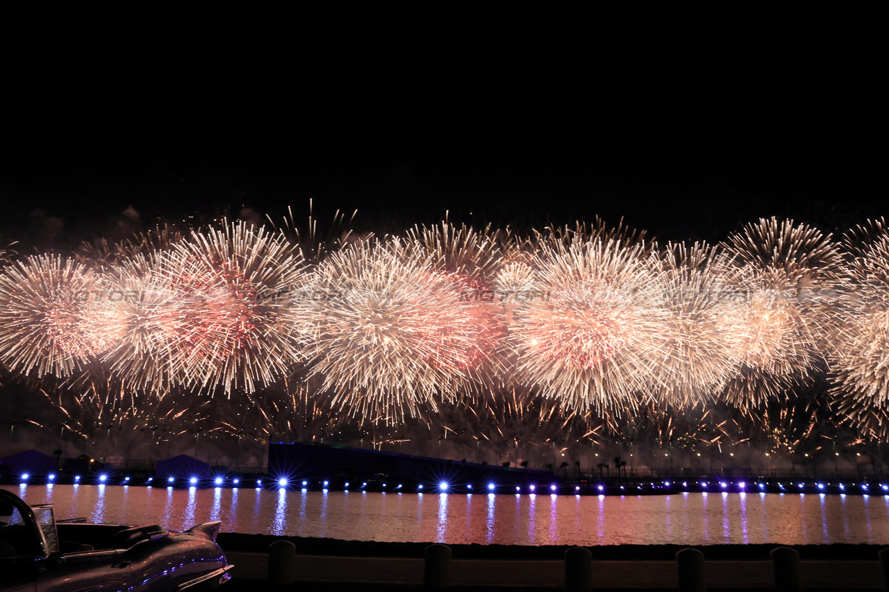 GP ARABIA SAUDITA, Podium fireworks.

19.03.2023. Formula 1 World Championship, Rd 2, Saudi Arabian Grand Prix, Jeddah, Saudi Arabia, Gara Day.

- www.xpbimages.com, EMail: requests@xpbimages.com © Copyright: Rew / XPB Images