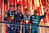 GP ARABIA SAUDITA, The podium (L to R): Max Verstappen (NLD) Red Bull Racing, second; Ben Waterhouse (GBR) Red Bull Racing Head of Performance Engineering; Sergio Perez (MEX) Red Bull Racing, vincitore; Fernando Alonso (ESP) Aston Martin F1 Team, fourth.
19.03.2023. Formula 1 World Championship, Rd 2, Saudi Arabian Grand Prix, Jeddah, Saudi Arabia, Gara Day.
 - www.xpbimages.com, EMail: requests@xpbimages.com © Copyright: Coates / XPB Images