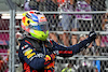 GP ARABIA SAUDITA, Gara winner Sergio Perez (MEX) Red Bull Racing celebrates in parc ferme.
19.03.2023. Formula 1 World Championship, Rd 2, Saudi Arabian Grand Prix, Jeddah, Saudi Arabia, Gara Day.
 - www.xpbimages.com, EMail: requests@xpbimages.com © Copyright: Coates / XPB Images