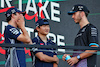 GP ARABIA SAUDITA, (L to R): Nyck de Vries (NLD) AlphaTauri with Yuki Tsunoda (JPN) AlphaTauri e Pierre Gasly (FRA) Alpine F1 Team on the drivers' parade.
19.03.2023. Formula 1 World Championship, Rd 2, Saudi Arabian Grand Prix, Jeddah, Saudi Arabia, Gara Day.
- www.xpbimages.com, EMail: requests@xpbimages.com © Copyright: Batchelor / XPB Images