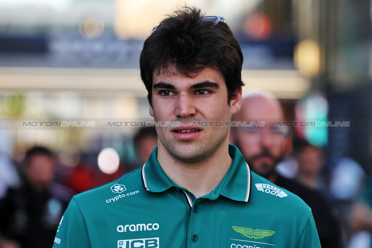 GP ARABIA SAUDITA, Lance Stroll (CDN) Aston Martin F1 Team.

16.03.2023. Formula 1 World Championship, Rd 2, Saudi Arabian Grand Prix, Jeddah, Saudi Arabia, Preparation Day.

- www.xpbimages.com, EMail: requests@xpbimages.com ¬© Copyright: Bearne / XPB Images