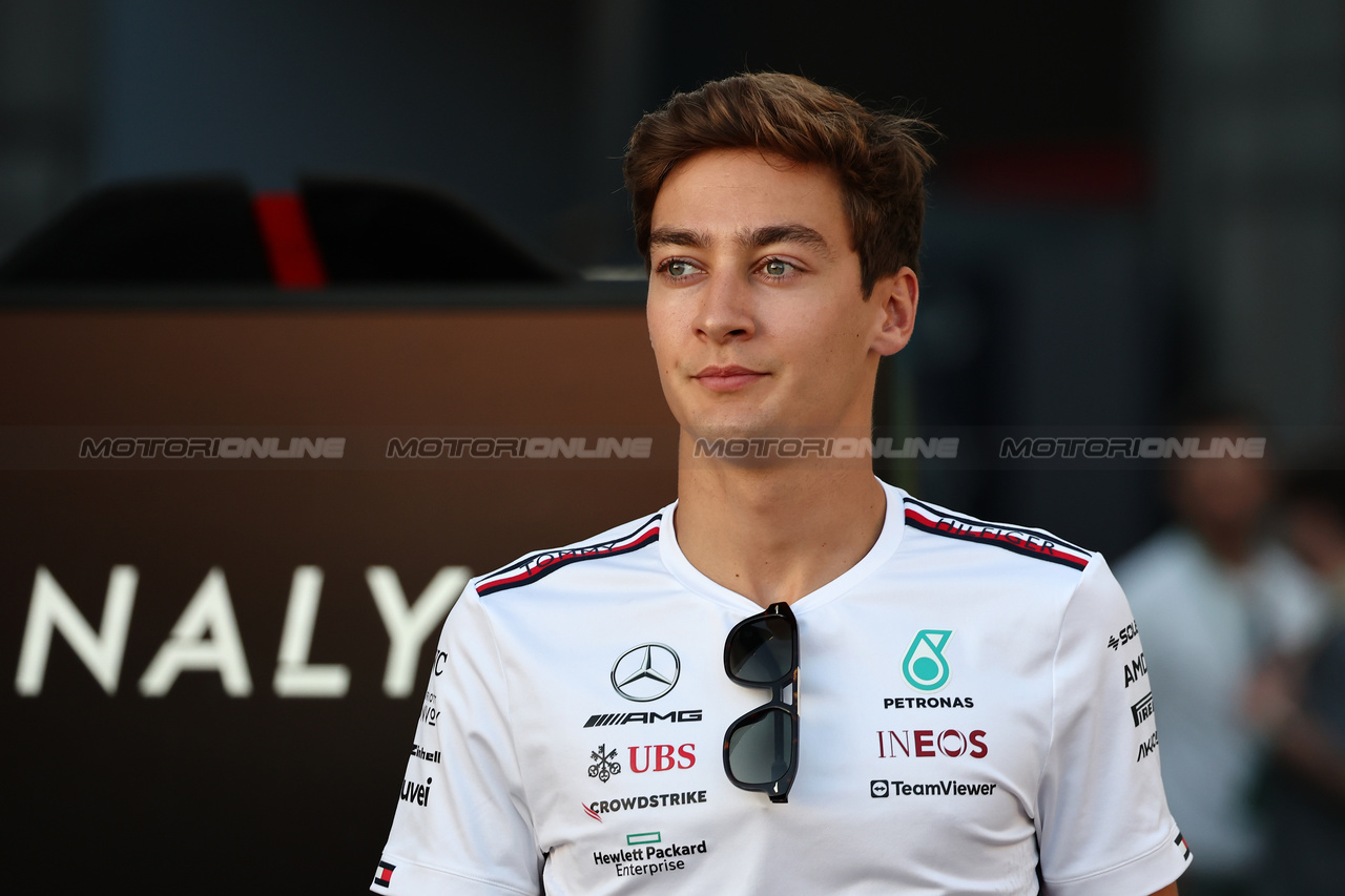 GP ARABIA SAUDITA, George Russell (GBR) Mercedes AMG F1.

16.03.2023. Formula 1 World Championship, Rd 2, Saudi Arabian Grand Prix, Jeddah, Saudi Arabia, Preparation Day.

- www.xpbimages.com, EMail: requests@xpbimages.com ¬© Copyright: Moy / XPB Images