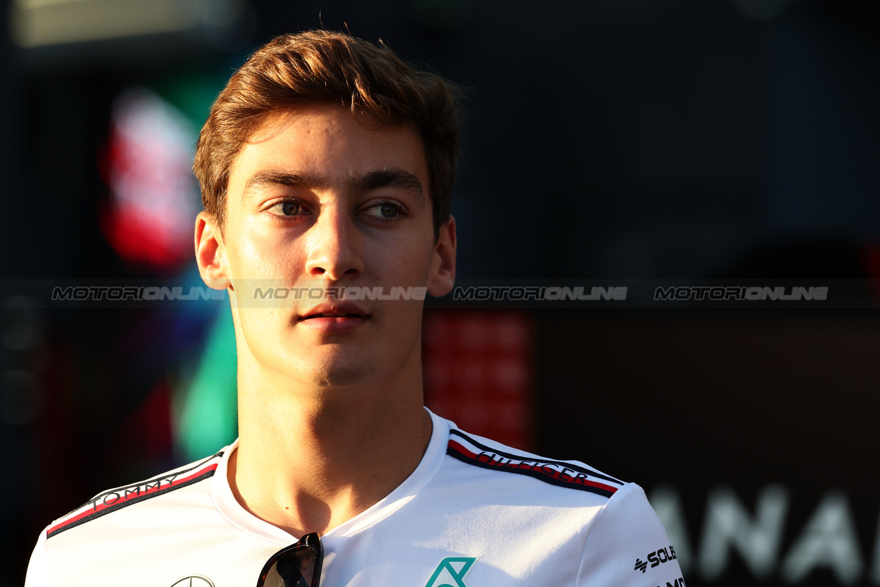 GP ARABIA SAUDITA, George Russell (GBR) Mercedes AMG F1.

16.03.2023. Formula 1 World Championship, Rd 2, Saudi Arabian Grand Prix, Jeddah, Saudi Arabia, Preparation Day.

- www.xpbimages.com, EMail: requests@xpbimages.com ¬© Copyright: Moy / XPB Images