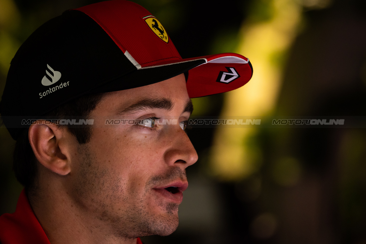 GP ARABIA SAUDITA, Charles Leclerc (MON) Ferrari.

16.03.2023. Formula 1 World Championship, Rd 2, Saudi Arabian Grand Prix, Jeddah, Saudi Arabia, Preparation Day.

- www.xpbimages.com, EMail: requests@xpbimages.com ¬© Copyright: Bearne / XPB Images