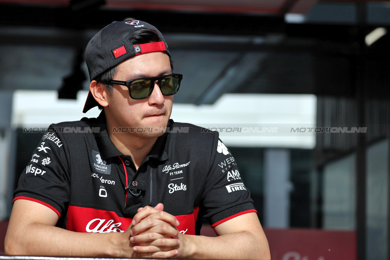 GP ARABIA SAUDITA, Zhou Guanyu (CHN) Alfa Romeo F1 Team.

16.03.2023. Formula 1 World Championship, Rd 2, Saudi Arabian Grand Prix, Jeddah, Saudi Arabia, Preparation Day.

- www.xpbimages.com, EMail: requests@xpbimages.com ¬© Copyright: Moy / XPB Images