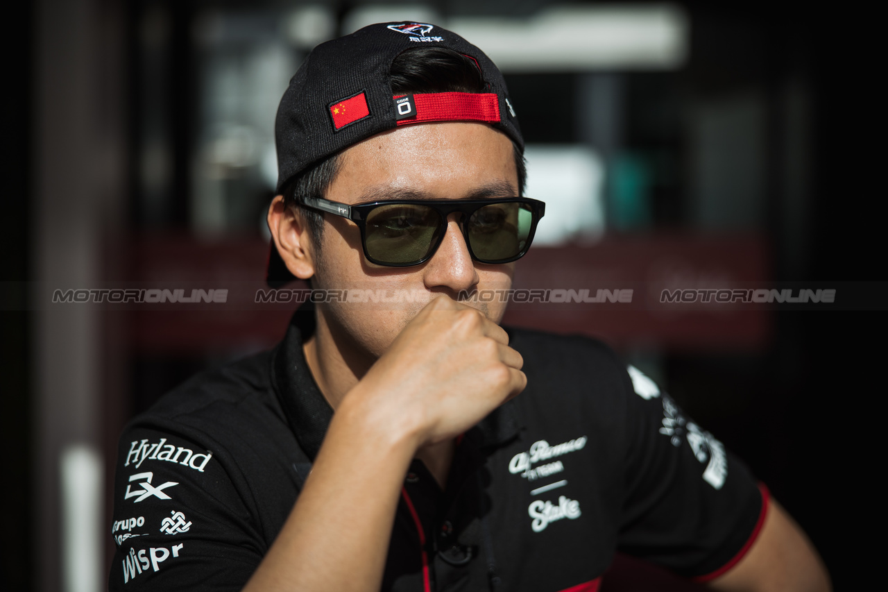 GP ARABIA SAUDITA, Zhou Guanyu (CHN) Alfa Romeo F1 Team.

16.03.2023. Formula 1 World Championship, Rd 2, Saudi Arabian Grand Prix, Jeddah, Saudi Arabia, Preparation Day.

- www.xpbimages.com, EMail: requests@xpbimages.com ¬© Copyright: Bearne / XPB Images