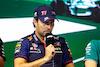 GP ARABIA SAUDITA, Sergio Perez (MEX) Red Bull Racing in the FIA Press Conference.
16.03.2023. Formula 1 World Championship, Rd 2, Saudi Arabian Grand Prix, Jeddah, Saudi Arabia, Preparation Day.
- www.xpbimages.com, EMail: requests@xpbimages.com ¬© Copyright: XPB Images