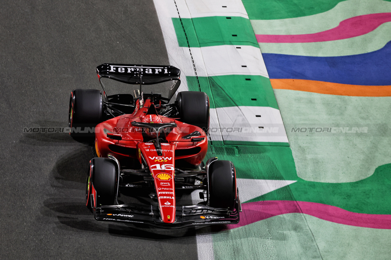 GP ARABIA SAUDITA, Charles Leclerc (MON) Ferrari SF-23.

18.03.2023. Formula 1 World Championship, Rd 2, Saudi Arabian Grand Prix, Jeddah, Saudi Arabia, Qualifiche Day.

- www.xpbimages.com, EMail: requests@xpbimages.com © Copyright: Bearne / XPB Images