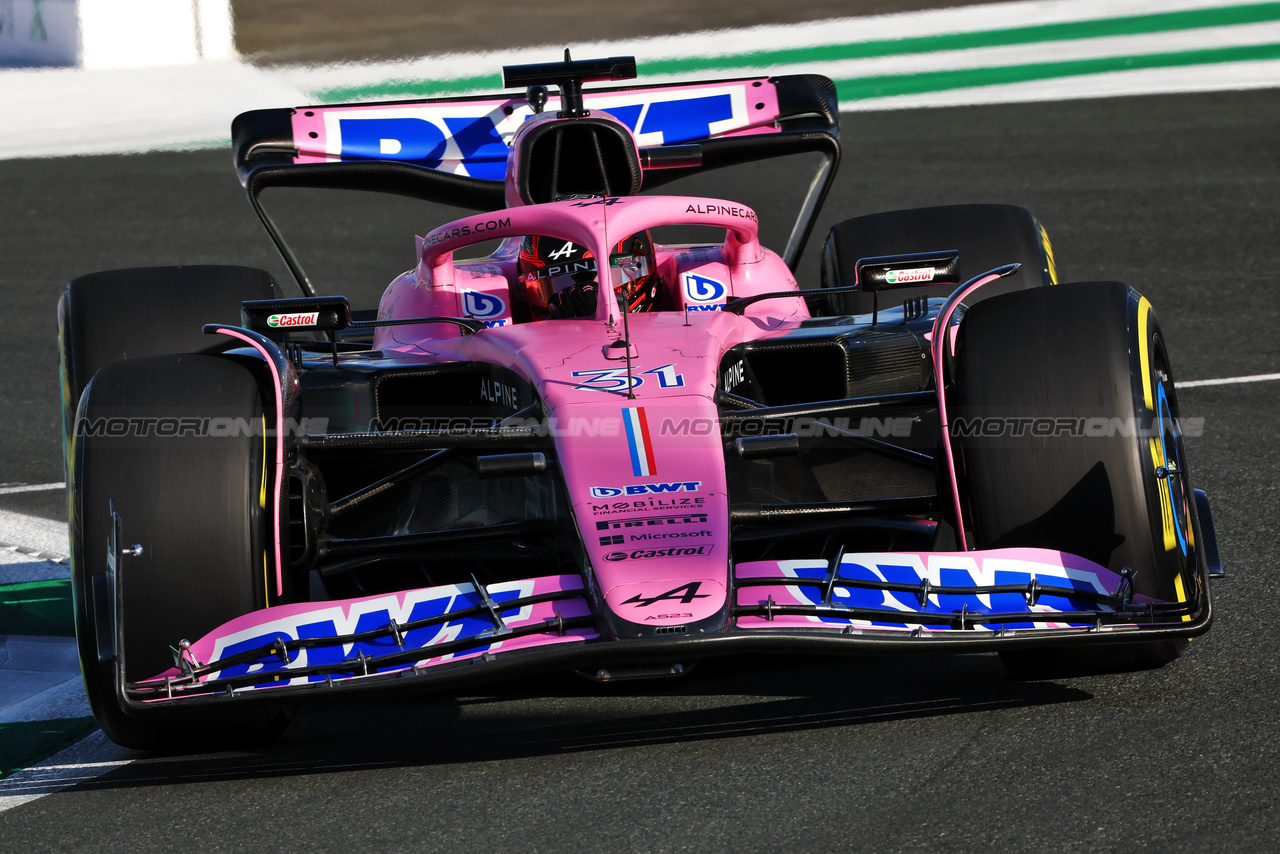 GP ARABIA SAUDITA, Esteban Ocon (FRA) Alpine F1 Team A523.

17.03.2023. Formula 1 World Championship, Rd 2, Saudi Arabian Grand Prix, Jeddah, Saudi Arabia, Practice Day.

 - www.xpbimages.com, EMail: requests@xpbimages.com © Copyright: Coates / XPB Images