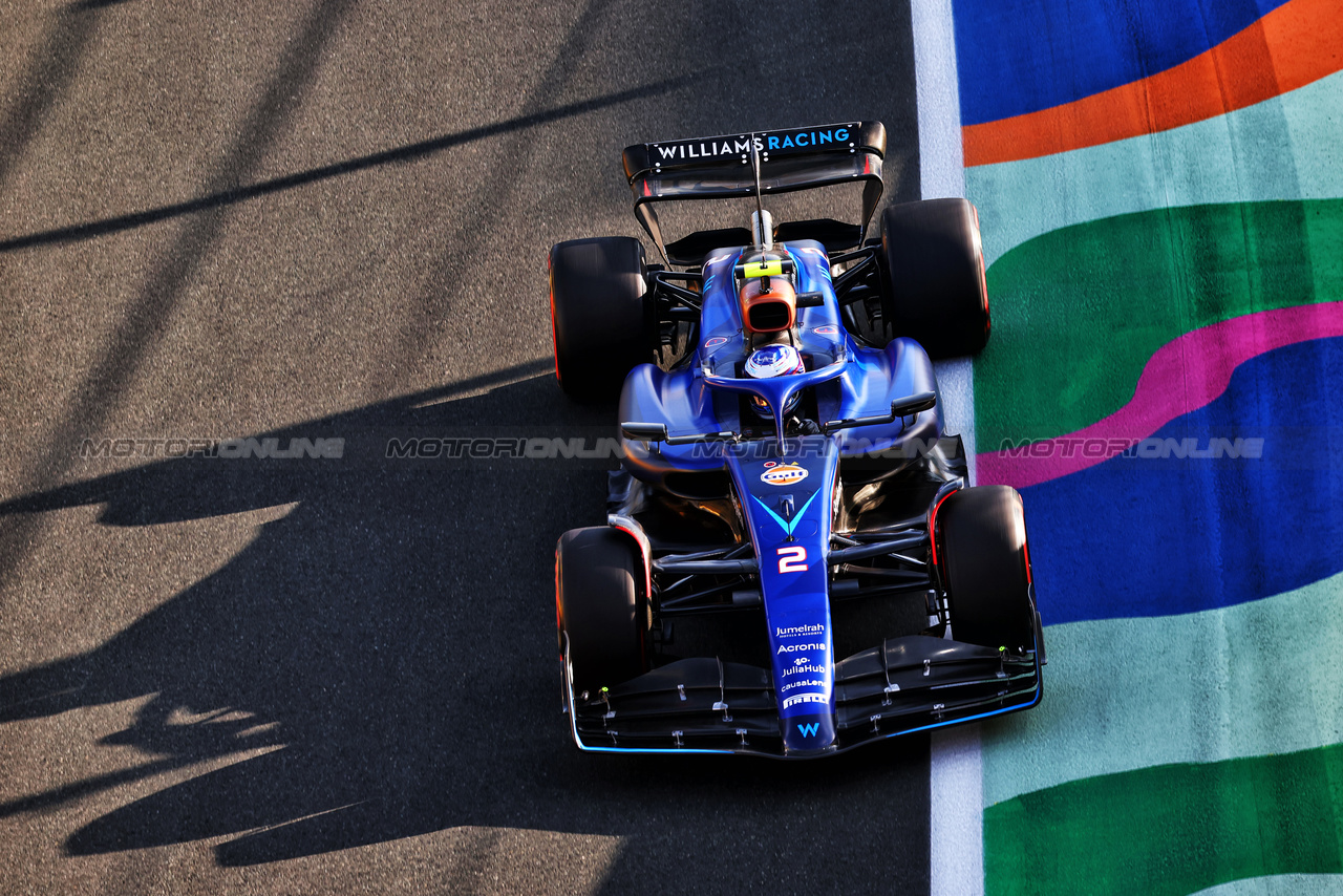 GP ARABIA SAUDITA, Logan Sargeant (USA) Williams Racing FW45.

17.03.2023. Formula 1 World Championship, Rd 2, Saudi Arabian Grand Prix, Jeddah, Saudi Arabia, Practice Day.

 - www.xpbimages.com, EMail: requests@xpbimages.com © Copyright: Coates / XPB Images