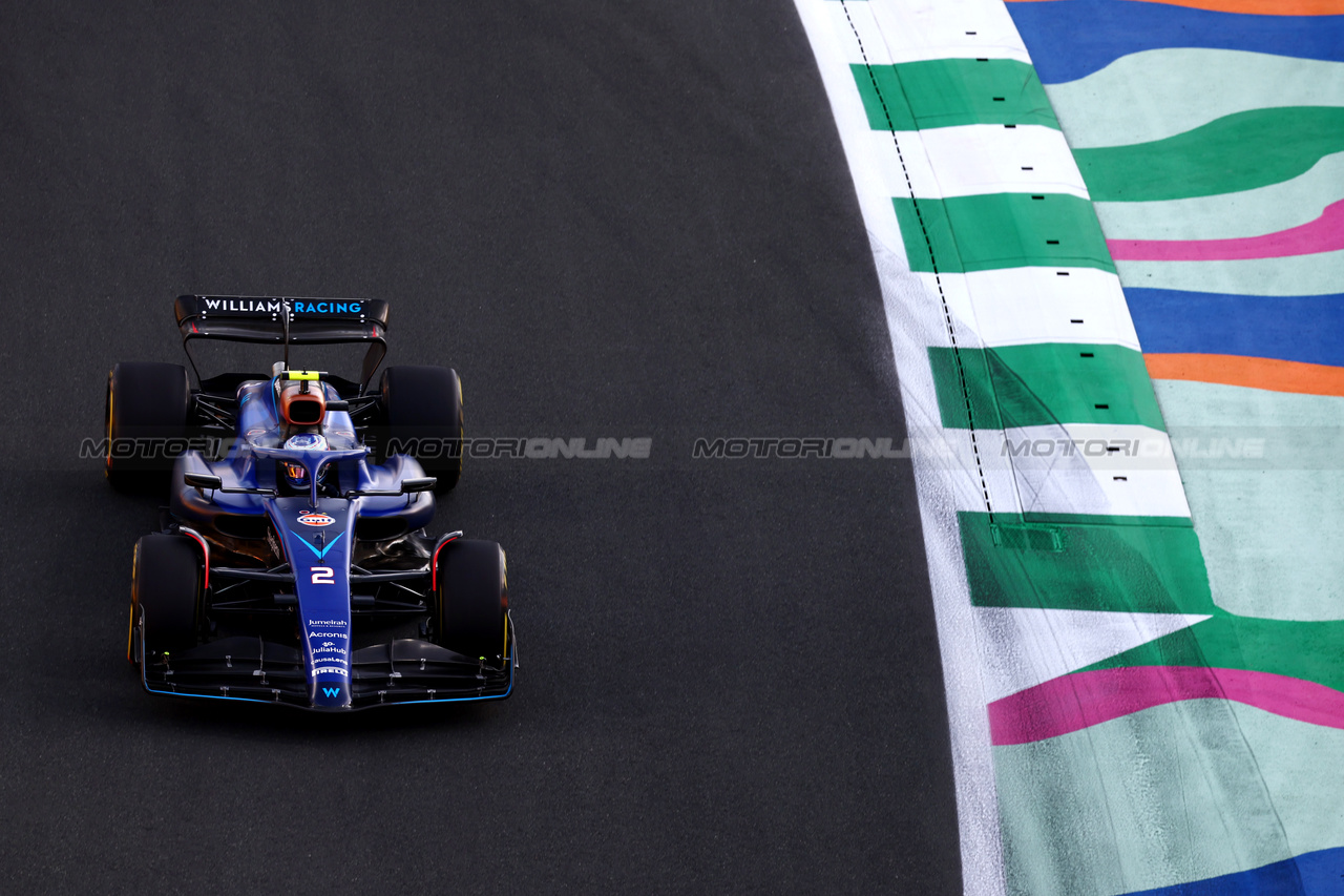 GP ARABIA SAUDITA, Logan Sargeant (USA) Williams Racing FW45.

17.03.2023. Formula 1 World Championship, Rd 2, Saudi Arabian Grand Prix, Jeddah, Saudi Arabia, Practice Day.

 - www.xpbimages.com, EMail: requests@xpbimages.com © Copyright: Coates / XPB Images