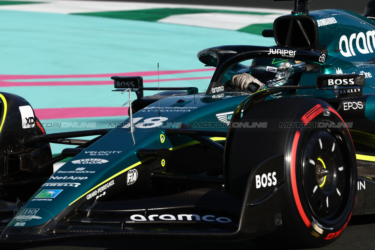 GP ARABIA SAUDITA, Lance Stroll (CDN) Aston Martin F1 Team AMR23.

17.03.2023. Formula 1 World Championship, Rd 2, Saudi Arabian Grand Prix, Jeddah, Saudi Arabia, Practice Day.

 - www.xpbimages.com, EMail: requests@xpbimages.com © Copyright: Coates / XPB Images