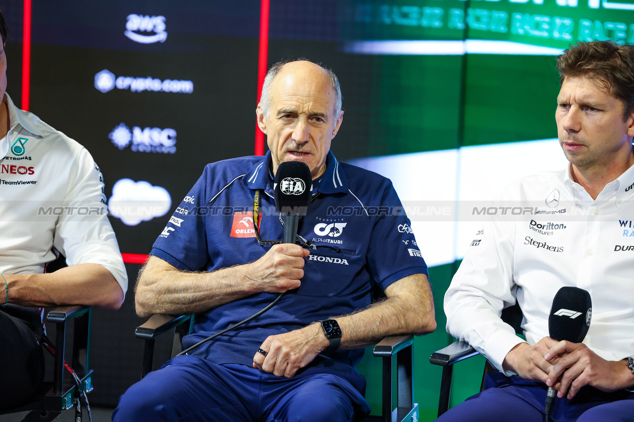 GP ARABIA SAUDITA, Franz Tost (AUT) AlphaTauri Team Principal, in the FIA Press Conference.

17.03.2023. Formula 1 World Championship, Rd 2, Saudi Arabian Grand Prix, Jeddah, Saudi Arabia, Practice Day.

- www.xpbimages.com, EMail: requests@xpbimages.com © Copyright: XPB Images