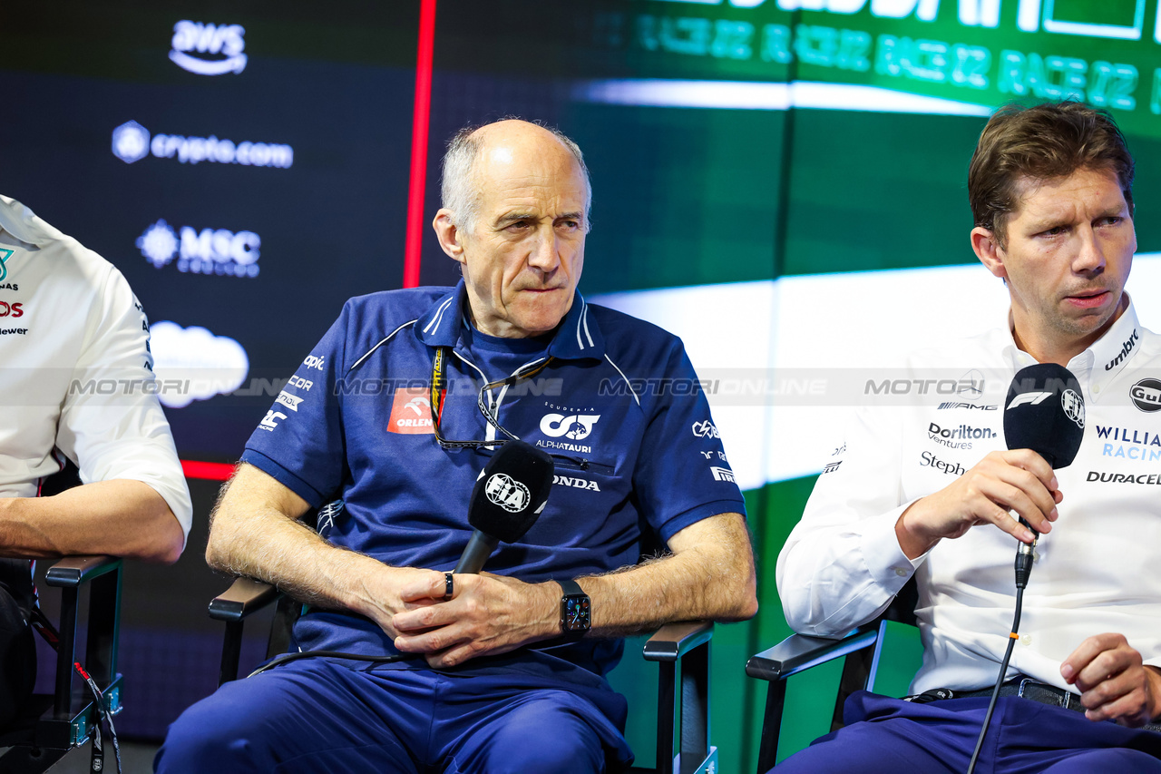 GP ARABIA SAUDITA, Franz Tost (AUT) AlphaTauri Team Principal, in the FIA Press Conference.

17.03.2023. Formula 1 World Championship, Rd 2, Saudi Arabian Grand Prix, Jeddah, Saudi Arabia, Practice Day.

- www.xpbimages.com, EMail: requests@xpbimages.com © Copyright: XPB Images