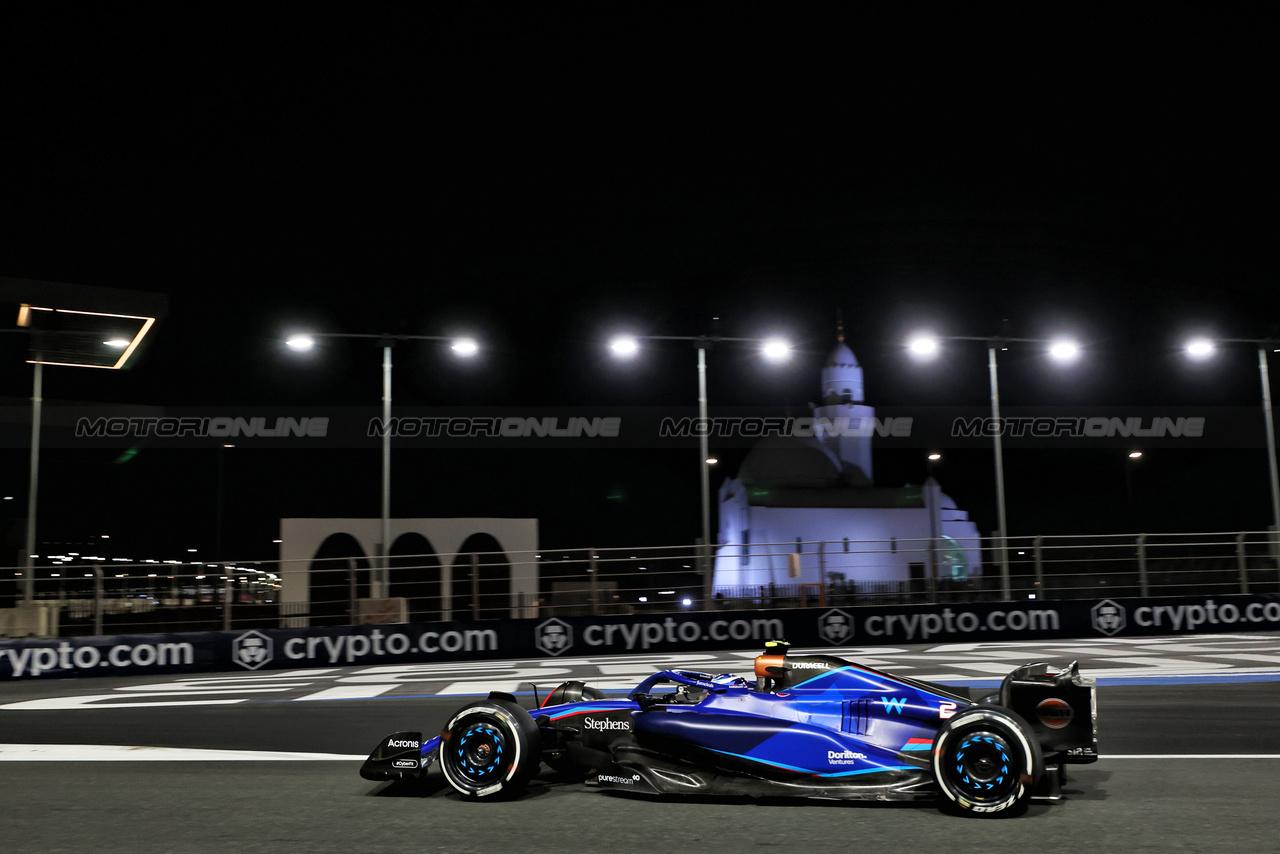 GP ARABIA SAUDITA, Logan Sargeant (USA) Williams Racing FW45.

17.03.2023. Formula 1 World Championship, Rd 2, Saudi Arabian Grand Prix, Jeddah, Saudi Arabia, Practice Day.

- www.xpbimages.com, EMail: requests@xpbimages.com © Copyright: Bearne / XPB Images