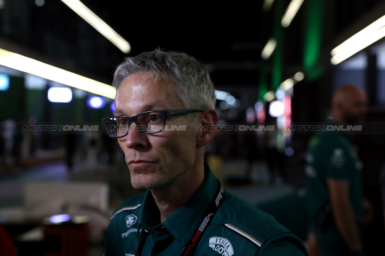 GP ARABIA SAUDITA, Mike Krack (LUX) Aston Martin F1 Team, Team Principal.

17.03.2023. Formula 1 World Championship, Rd 2, Saudi Arabian Grand Prix, Jeddah, Saudi Arabia, Practice Day.

- www.xpbimages.com, EMail: requests@xpbimages.com © Copyright: Bearne / XPB Images