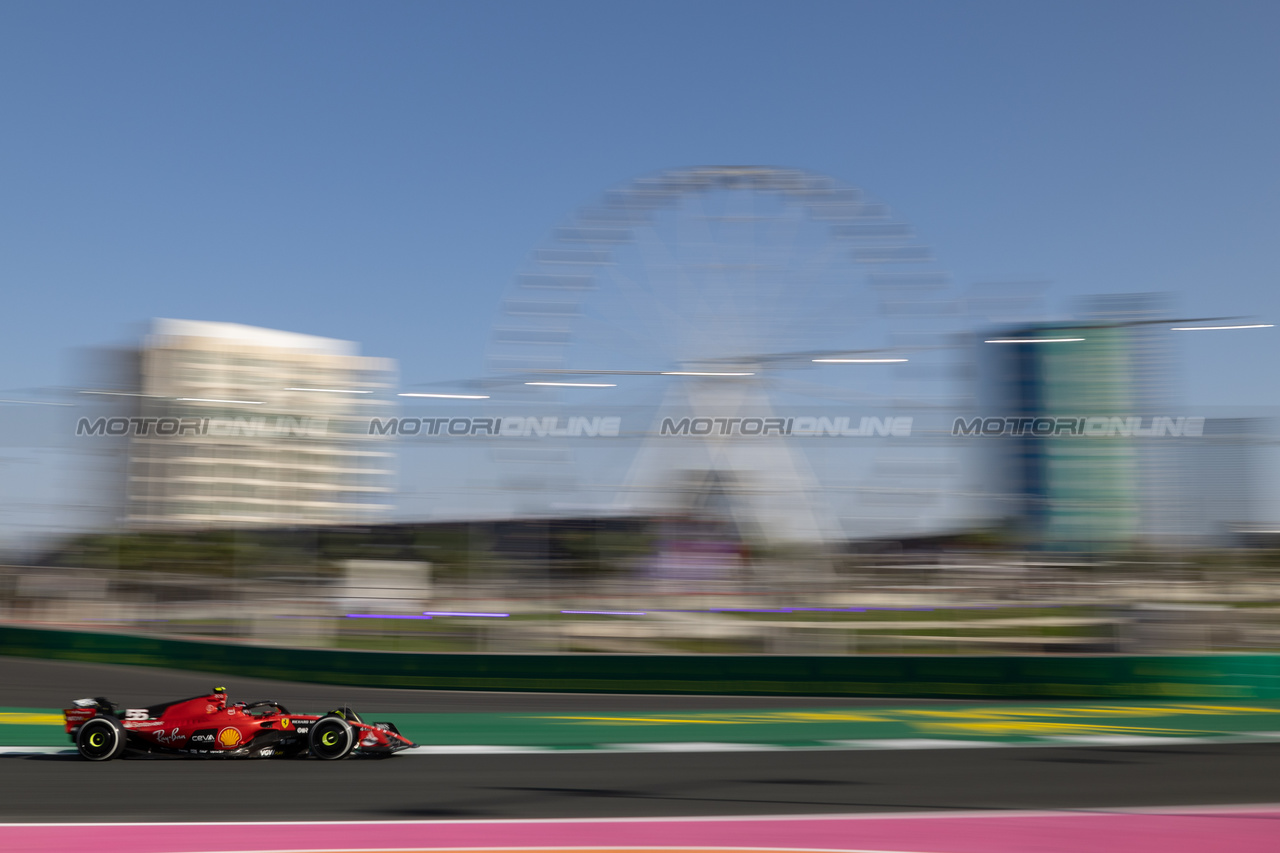 GP ARABIA SAUDITA, Carlos Sainz Jr (ESP) Ferrari SF-23.

17.03.2023. Formula 1 World Championship, Rd 2, Saudi Arabian Grand Prix, Jeddah, Saudi Arabia, Practice Day.

- www.xpbimages.com, EMail: requests@xpbimages.com © Copyright: Rew / XPB Images