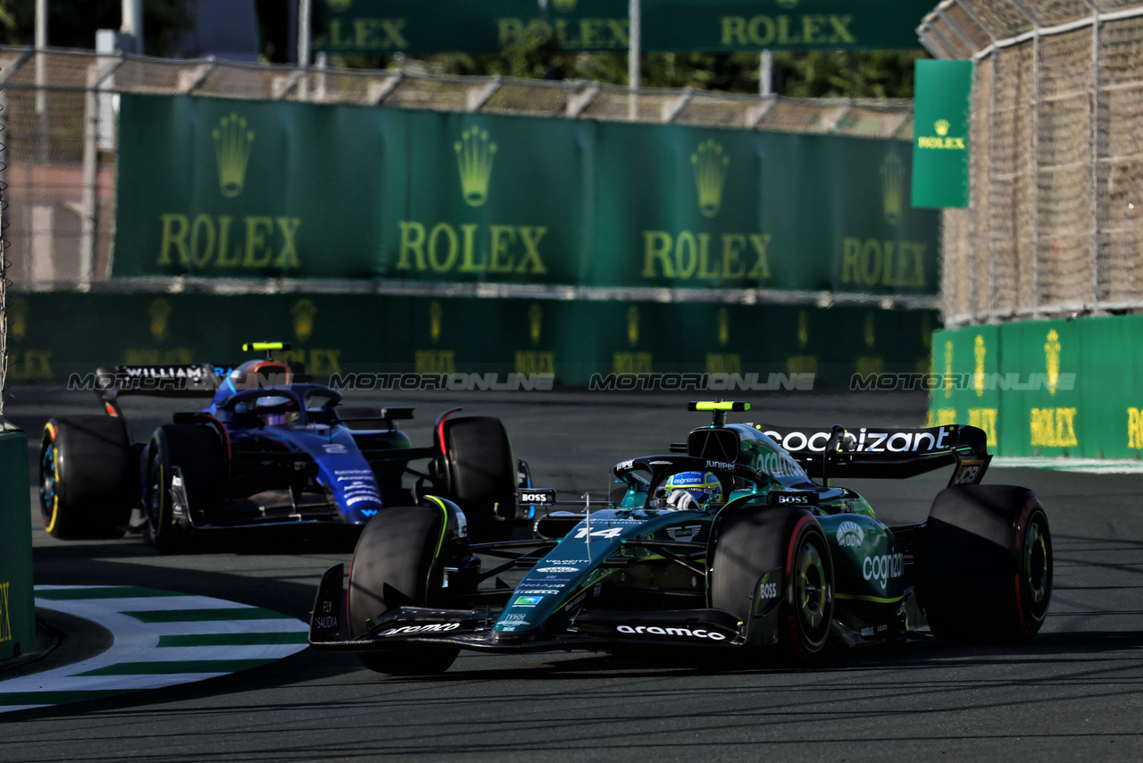 GP ARABIA SAUDITA, Fernando Alonso (ESP) Aston Martin F1 Team AMR23.

17.03.2023. Formula 1 World Championship, Rd 2, Saudi Arabian Grand Prix, Jeddah, Saudi Arabia, Practice Day.

- www.xpbimages.com, EMail: requests@xpbimages.com © Copyright: Moy / XPB Images