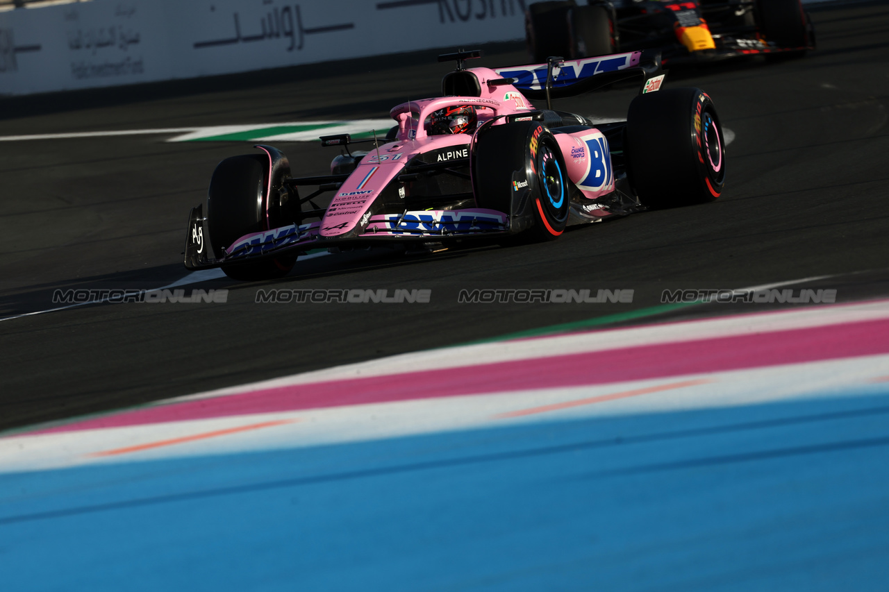 GP ARABIA SAUDITA, Esteban Ocon (FRA) Alpine F1 Team A523.

17.03.2023. Formula 1 World Championship, Rd 2, Saudi Arabian Grand Prix, Jeddah, Saudi Arabia, Practice Day.

- www.xpbimages.com, EMail: requests@xpbimages.com © Copyright: Moy / XPB Images