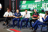 GP ARABIA SAUDITA, (L to R): Toto Wolff (GER) Mercedes AMG F1 Shareholder e Executive Director; Franz Tost (AUT) AlphaTauri Team Principal; James Vowles (GBR) Williams Racing Team Principal; e Alessandro Alunni Bravi (ITA) Alfa Romeo F1 Team Managing Director e Team Representative, in the FIA Press Conference.
17.03.2023. Formula 1 World Championship, Rd 2, Saudi Arabian Grand Prix, Jeddah, Saudi Arabia, Practice Day.
- www.xpbimages.com, EMail: requests@xpbimages.com © Copyright: XPB Images