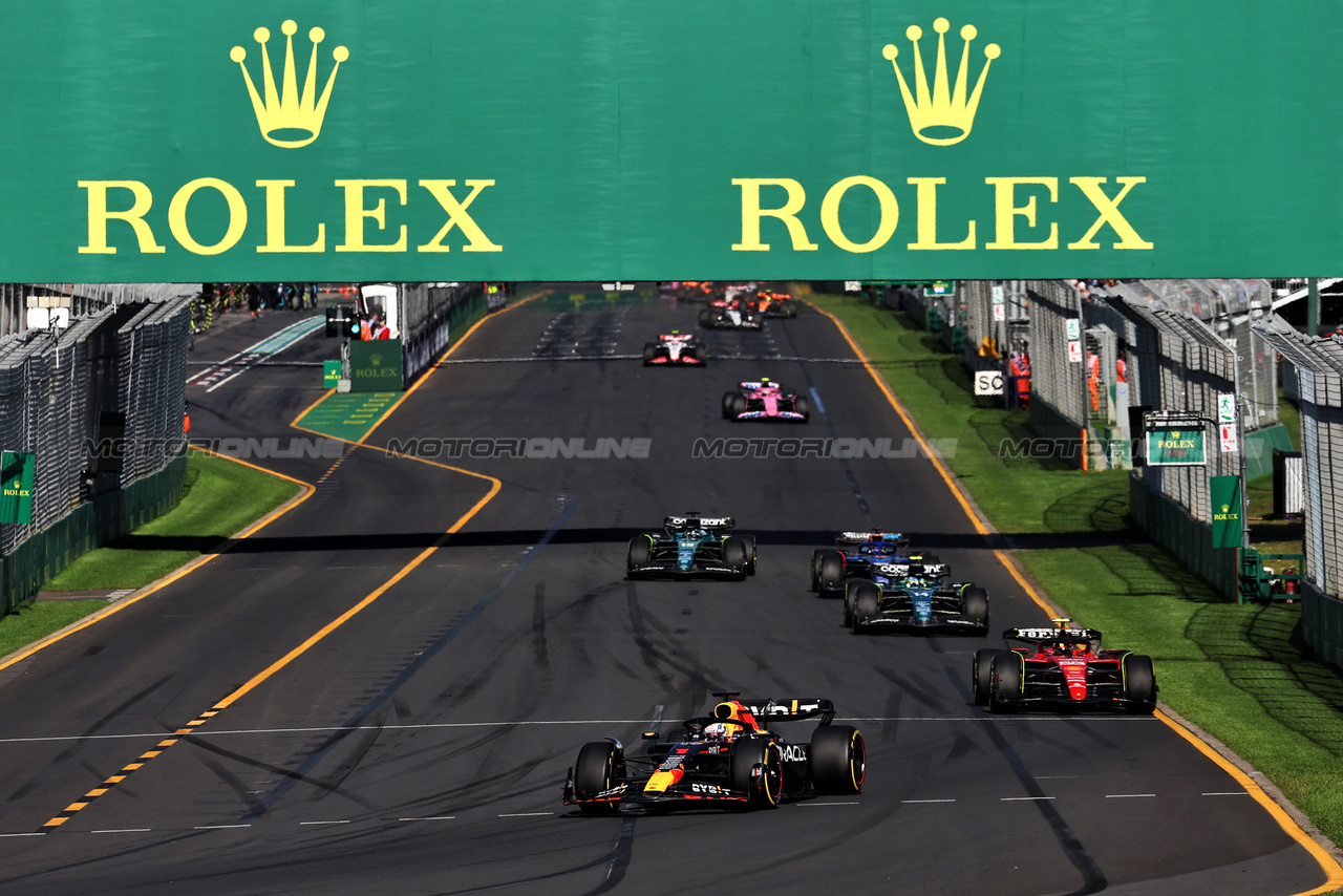GP AUSTRALIA, Max Verstappen (NLD) Red Bull Racing RB19.

02.04.2023. Formula 1 World Championship, Rd 3, Australian Grand Prix, Albert Park, Melbourne, Australia, Gara Day.

- www.xpbimages.com, EMail: requests@xpbimages.com ¬© Copyright: Moy / XPB Images