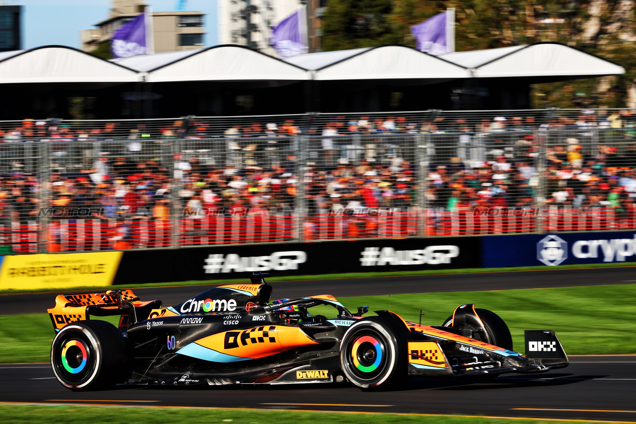 GP AUSTRALIA, Oscar Piastri (AUS) McLaren MCL60.

02.04.2023. Formula 1 World Championship, Rd 3, Australian Grand Prix, Albert Park, Melbourne, Australia, Gara Day.

- www.xpbimages.com, EMail: requests@xpbimages.com ¬© Copyright: Batchelor / XPB Images