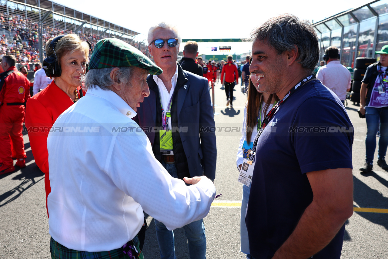 GP AUSTRALIA, (L to R): Jackie Stewart (GBR) with Juan Pablo Montoya (COL) on the grid.

02.04.2023. Formula 1 World Championship, Rd 3, Australian Grand Prix, Albert Park, Melbourne, Australia, Gara Day.

- www.xpbimages.com, EMail: requests@xpbimages.com ¬© Copyright: Batchelor / XPB Images